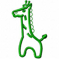 Giraffe Embroidery Design 12 Giraffe Embroidery Design 12